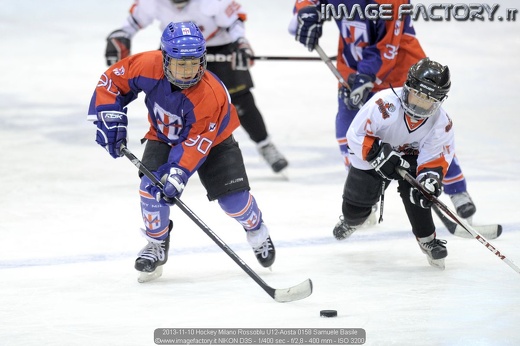 2013-11-10 Hockey Milano Rossoblu U12-Aosta 0158 Samuele Basile
